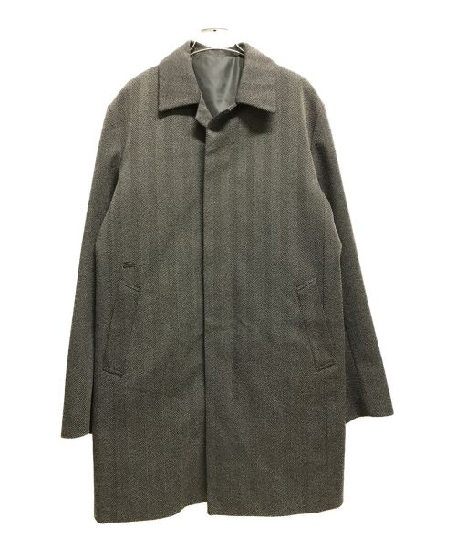 LACOSTE（ラコステ）LACOSTE (ラコステ) ライナー付ヘリンボーンコート グレー サイズ:US:Mの古着・服飾アイテム