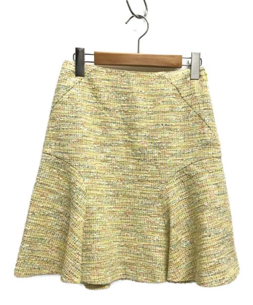 ANAYI（アナイ）ANAYI (アナイ) ツイードスカート イエロー サイズ:36 未使用品の古着・服飾アイテム