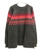 THIBAULT VAN DER STRAETEティボー・ヴァン・ダル・ストラット）の古着「Jacquard sweater」｜グレー