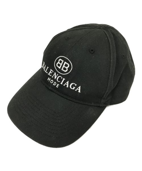 BALENCIAGA（バレンシアガ）BALENCIAGA (バレンシアガ) BBロゴ キャップ ブラック サイズ:Lの古着・服飾アイテム
