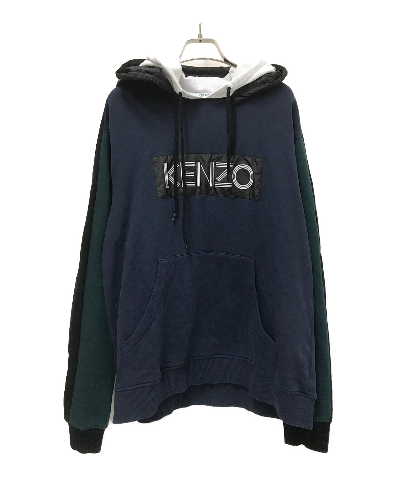 KENZO (ケンゾー) ダブルフードパーカー ネイビー サイズ:S