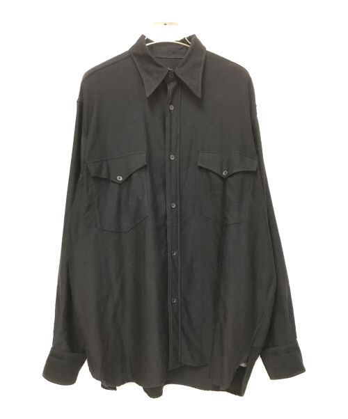 COMOLI（コモリ）COMOLI (コモリ) 22AW　ウールモールスキンワークシャツ ブラック サイズ:下記参照の古着・服飾アイテム