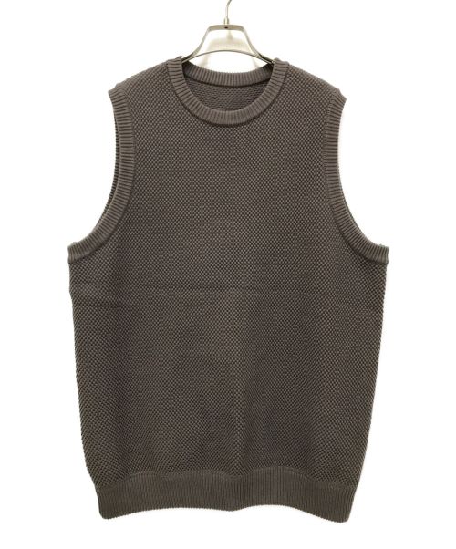 crepuscule（クレプスキュール）crepuscule (クレプスキュール) Moss Stitch  Vest ブラウン サイズ:2の古着・服飾アイテム