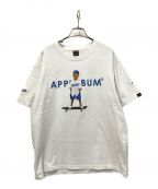 APPLEBUMアップルバム）の古着「LA Dodgers BoyプリントTシャツ」｜ホワイト