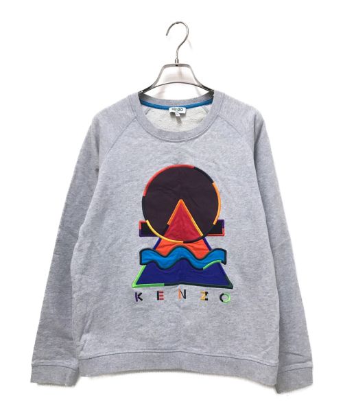 KENZO（ケンゾー）KENZO (ケンゾー) Simbol Stitching Sweatshirt グレー サイズ:Mの古着・服飾アイテム