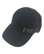 patouパトゥ）の古着「embroidered felt cap」｜ネイビー
