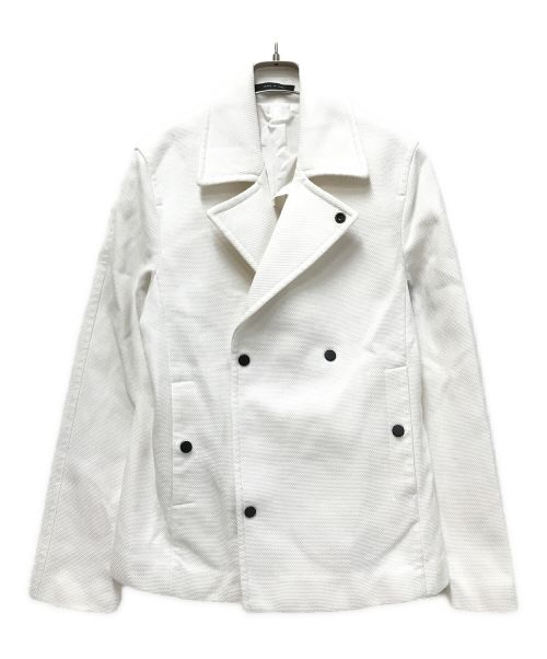 EMPORIO ARMANI（エンポリオアルマーニ）EMPORIO ARMANI (エンポリオアルマーニ) Pコート ホワイト サイズ:44の古着・服飾アイテム