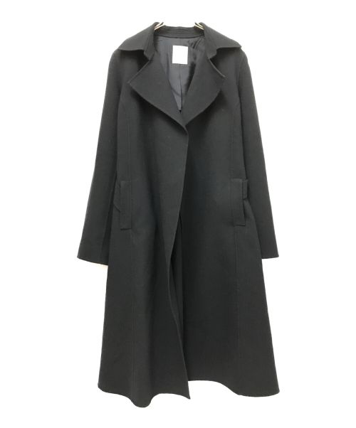 DAMA collection（ダーマコレクション）DAMA collection (ダーマコレクション) ベルテッドウールコート ブラック サイズ:Sの古着・服飾アイテム