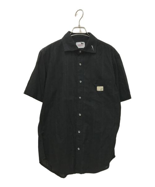 GANGSTERVILLE（ギャングスタービル）GANGSTERVILLE (ギャングスタービル) 半袖シャツ ブラック サイズ:Lの古着・服飾アイテム