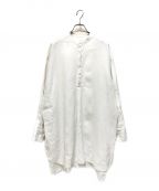 かぐれカグレ）の古着「リネンチュニックシャツ」｜ホワイト