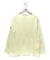 SAINT JAMES (セントジェームス) バスクシャツ ホワイト×イエロー サイズ:T3 未使用品：4800円