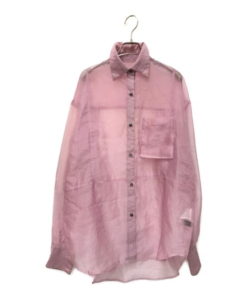 MAISON SPECIAL（メゾンスペシャル）MAISON SPECIAL (メゾンスペシャル) オーバーシアーシャツ ピンク サイズ:Mの古着・服飾アイテム