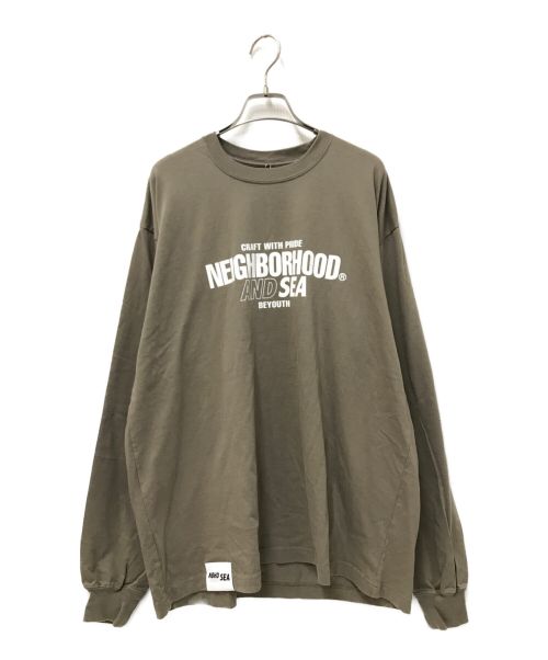 NEIGHBORHOOD（ネイバーフッド）NEIGHBORHOOD (ネイバーフッド) WIND AND SEA (ウィンダンシー) L/S Tee カーキ サイズ:L 未使用品の古着・服飾アイテム