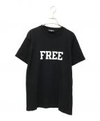 BALENCIAGAバレンシアガ）の古着「FREE プリントTシャツ」｜ブラック