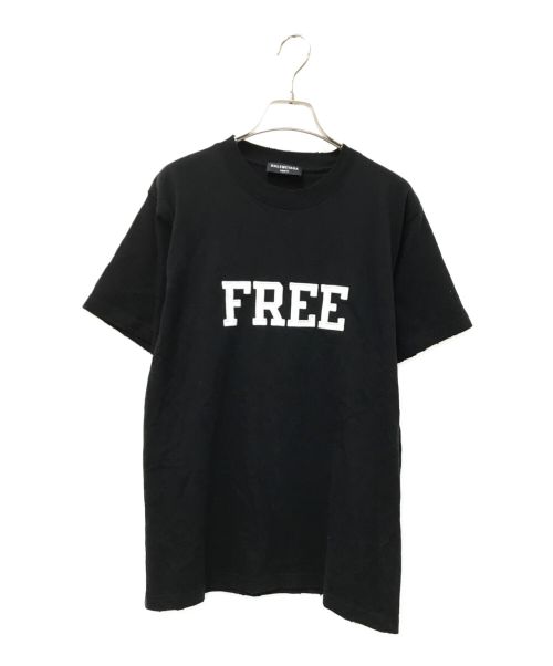 BALENCIAGA（バレンシアガ）BALENCIAGA (バレンシアガ) FREE プリントTシャツ ブラック サイズ:Sの古着・服飾アイテム