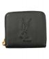 Yves Saint Laurent（イヴサンローラン）の古着「ラウンドジップ2つ折りレザー財布」｜ブラック