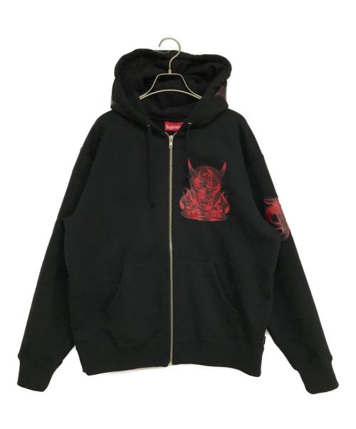SUPREME（シュプリーム）Supreme (シュプリーム) Demon Zip Up Hooded Sweatshirt ブラック サイズ:Sの古着・服飾アイテム
