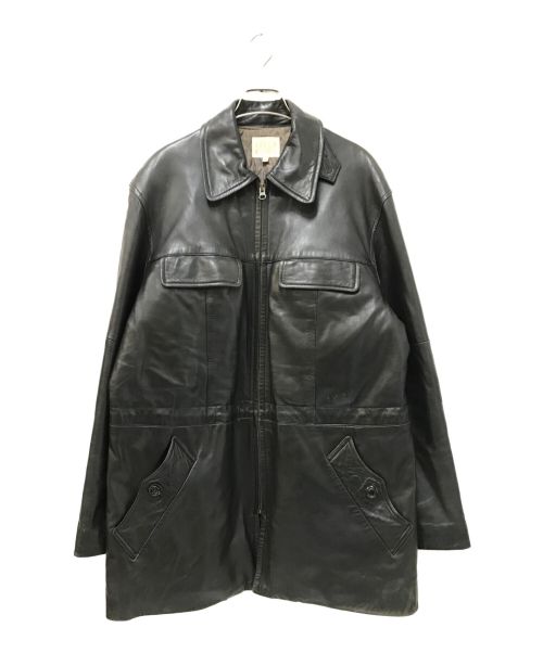 TAKEO KIKUCHI（タケオキクチ）TAKEO KIKUCHI (タケオキクチ) ラムレザーコート ブラック サイズ:2の古着・服飾アイテム