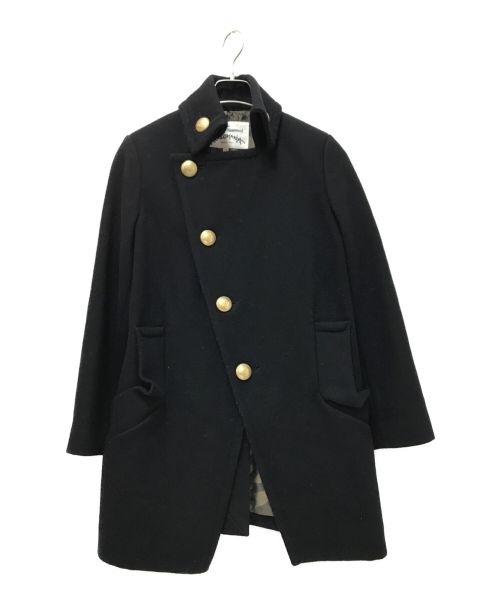 Vivienne Westwood ANGLOMANIA（ヴィヴィアンウエストウッド アングロマニア）Vivienne Westwood ANGLOMANIA (ヴィヴィアンウエストウッド アングロマニア) ウールコート ブラック サイズ:下記参照の古着・服飾アイテム