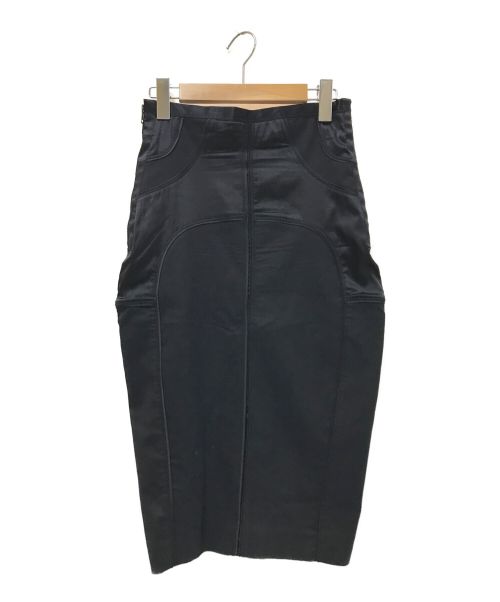 GUCCI（グッチ）GUCCI (グッチ) サイドジップデザインスカート ブラック サイズ:下記参照の古着・服飾アイテム