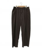 COOTIE PRODUCTIONSクーティープロダクツ）の古着「T/W 2 TUCK EASY PANTS」｜ブラウン