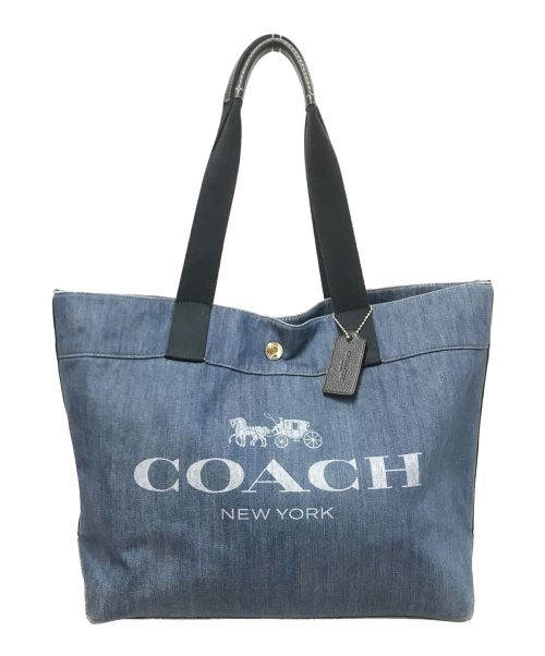 COACH（コーチ）COACH (コーチ) デニムトートバッグ インディゴ サイズ:下記参照の古着・服飾アイテム