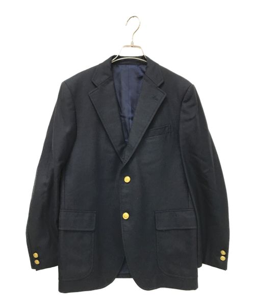 J.PRESS（ジェイプレス）J.PRESS (ジェイプレス) 金釦ウールテーラードジャケット ブラック サイズ:36の古着・服飾アイテム