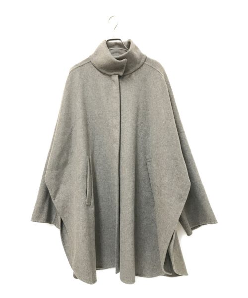 かぐれ（カグレ）かぐれ (カグレ) ウールワイドケープコート グレー サイズ:FREEの古着・服飾アイテム