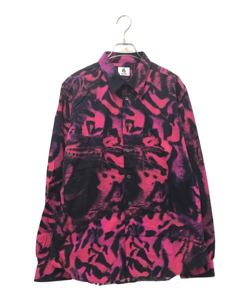 PS Paul Smith（ＰＳポールスミス）PS Paul Smith (ＰＳポールスミス) タイガー柄シャツ ショッキングピンク サイズ:XLの古着・服飾アイテム