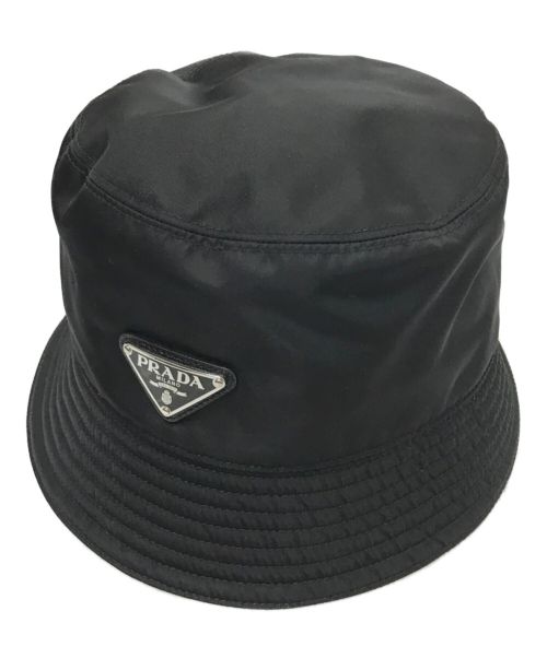 PRADA（プラダ）PRADA (プラダ) ReNylon バケットハット ブラック サイズ:XXLの古着・服飾アイテム