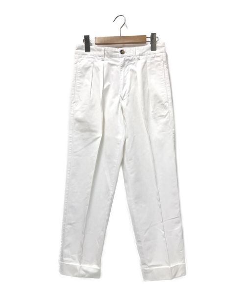 BERNARD ZINS（ベルナールザンス）BERNARD ZINS (ベルナールザンス) 2タックパンツ ホワイト サイズ:36の古着・服飾アイテム