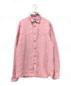 DIESELディーゼル）の古着「S-PLAN-X リネンシャツ」｜ピンク