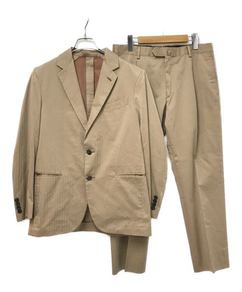 CARUSO（カルーゾ）CARUSO (カルーゾ) コットンソラーロ 2B ドロップ0 スーツ ベージュ サイズ:46の古着・服飾アイテム