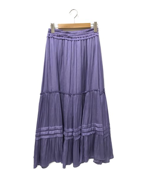 VIVIENNE TAM（ヴィヴィアンタム）VIVIENNE TAM (ヴィヴィアンタム) ティアードマキシスカート パープル サイズ:38の古着・服飾アイテム