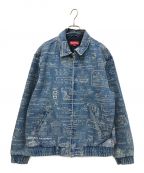 SUPREMEシュプリーム）の古着「Checks embroidered Denim jacket」｜インディゴ