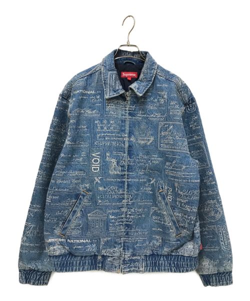 SUPREME（シュプリーム）SUPREME (シュプリーム) Checks embroidered Denim jacket インディゴ サイズ:Lの古着・服飾アイテム