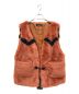 Lamrof（ラムロフ）の古着「Fur Hippie Vest」｜オレンジ