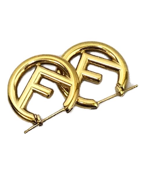 FENDI（フェンディ）FENDI (フェンディ) Metal FF Hoop Earrings Gold ゴールド サイズ:下記参照の古着・服飾アイテム
