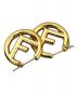 FENDI（フェンディ）の古着「Metal FF Hoop Earrings Gold」｜ゴールド