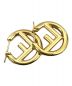 FENDI (フェンディ) Metal FF Hoop Earrings Gold ゴールド サイズ:下記参照：19800円