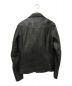 FREAK'S STORE (フリークスストア) ラムレザーライダースジャケット ブラック サイズ:M：6800円