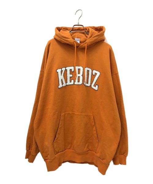 KEBOZ（ケボズ）KEBOZ (ケボズ) ロゴプルオーバーパーカー オレンジ サイズ:XXLの古着・服飾アイテム