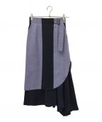 UNITED TOKYOユナイテッドトーキョー）の古着「ラインアシメマーメイトスカート」｜パープル