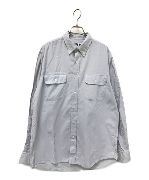 GOOD ENOUGH（グッドイナフ）GOOD ENOUGH (グッドイナフ) バックプリントシャツ グレー サイズ:Mの古着・服飾アイテム