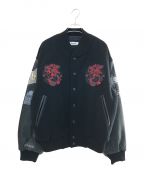 KANSAI YAMAMOTOカンサイ ヤマモト）の古着「90's 刺繍スタジャン」｜ブラック