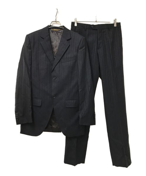 DOLCE & GABBANA（ドルチェ＆ガッバーナ）DOLCE & GABBANA (ドルチェ＆ガッバーナ) セットアップダブルスーツ ブラック サイズ:46の古着・服飾アイテム