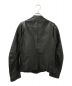 LITHIUM HOMME (リチウムオム・ファム) レザージャケット ブラック サイズ:42：5800円
