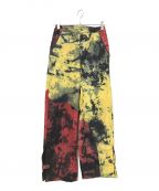 BLOKEブローク）の古着「YELLOW HAND DYED TROUSERS」｜イエロー×レッド