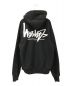 stussy (ステューシー) flipped logo zip up hoodie ブラック サイズ:M：20000円