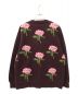 TTT MSW (ティー) 22AW Rose Jacquard Knit Cardigan ボルドー サイズ:M：12000円